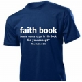 Tricou color cu imprimeu, Faith Book